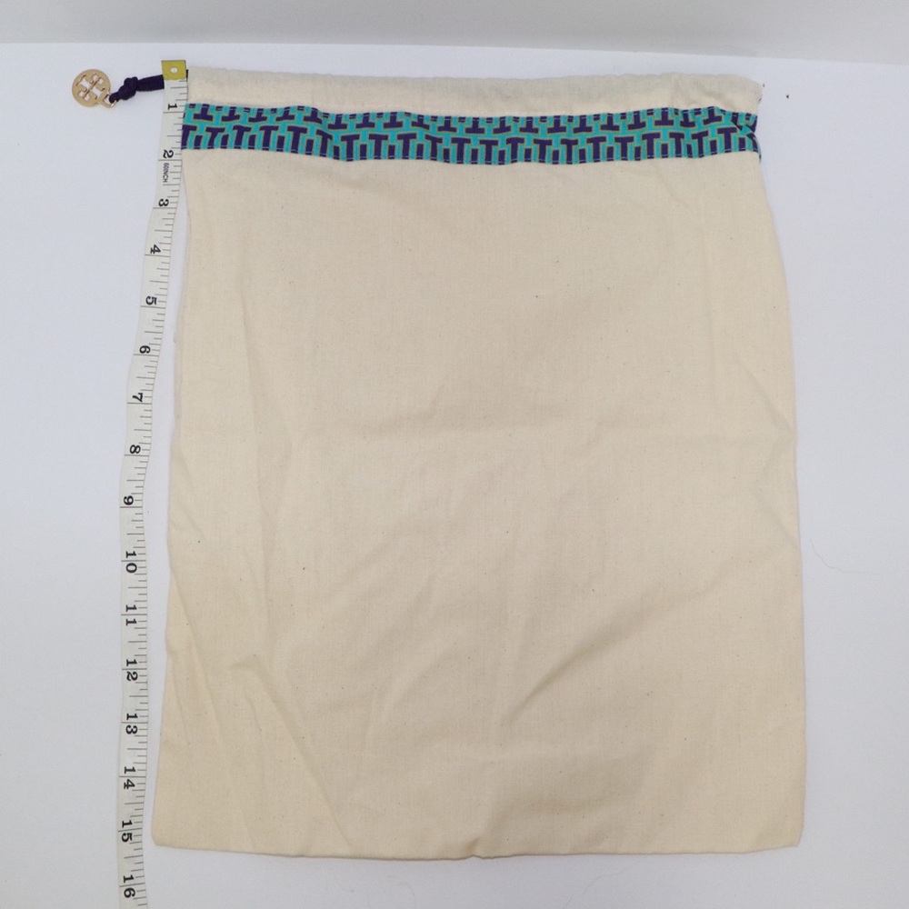 Tory Burch Dust Bag Tan Blue Purple Gold 12x15”